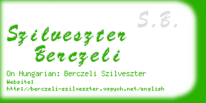 szilveszter berczeli business card